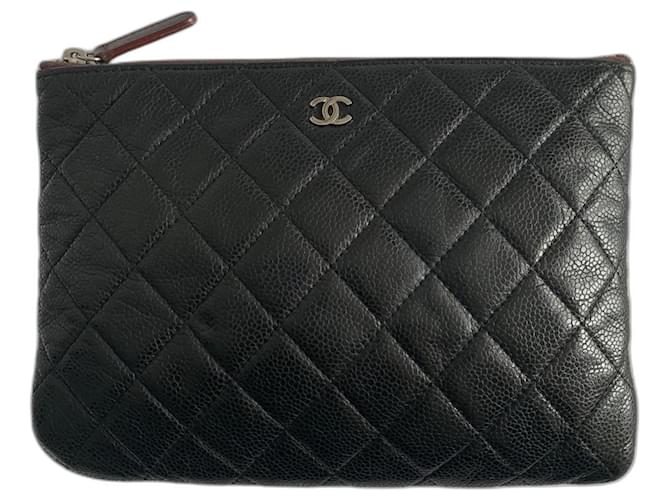Chanel Timeless Classic Black Leather  ref.1256267