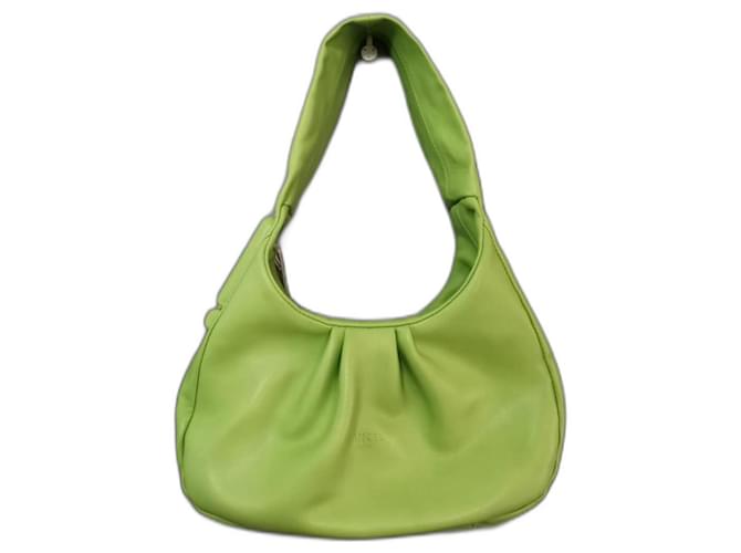 Lancel Handbags Green Leather  ref.1256273