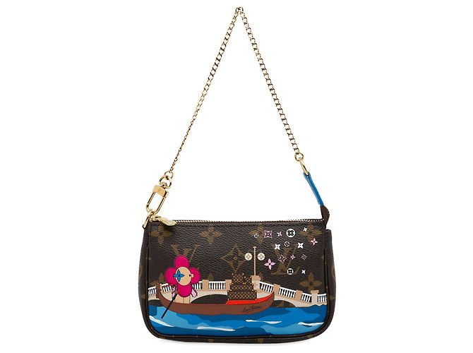 Louis Vuitton Monogramma Marrone Vivienne Natale Mini Pochette Accessori