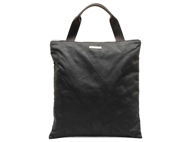 Bottega Veneta Black Vertical Nylon Tote Bag Cloth  ref.1256343