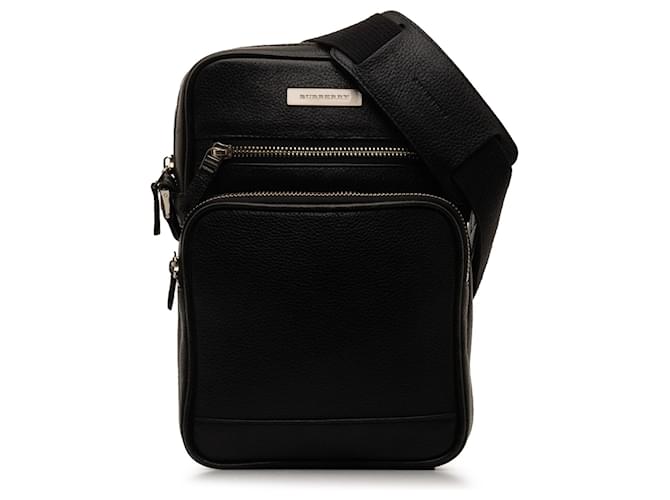 Burberry Black Leather Crossbody Bag Pony-style calfskin  ref.1256380