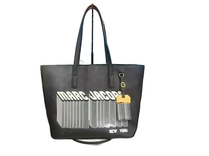 Marc Jacobs Sac fourre-tout "Many Layers of Marc" Noir Blanc  ref.1256382
