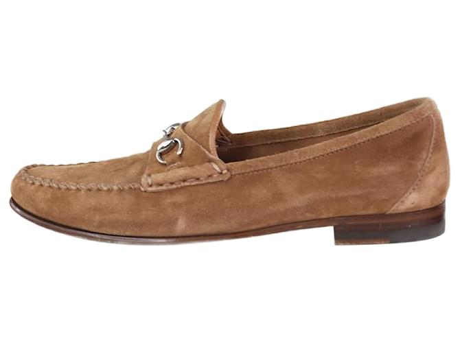 Gucci Brown suede Princetown loafers - size EU 36.5  ref.1256390