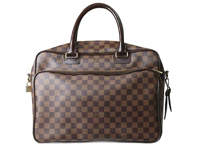 Louis Vuitton Brown Damier Ebene laptop bag Cloth  ref.1256398