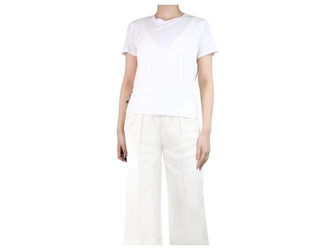 The row T-shirt blanc en coton - taille S  ref.1256414