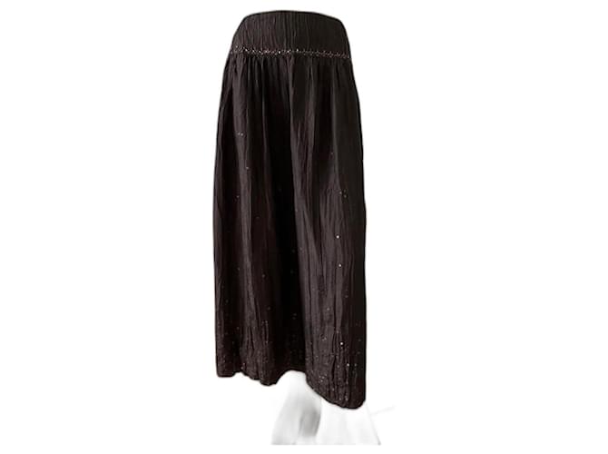 Jaeger Skirts Brown Silk  ref.1256437