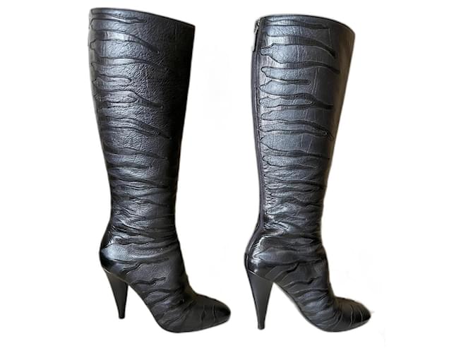 Prada Boots Black Leather  ref.1256450