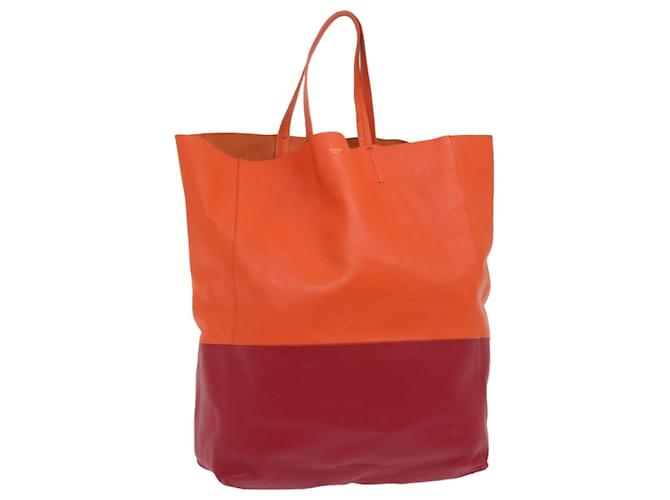 Céline CELINE Hand Bag Leather Orange Auth ep3321  ref.1256481