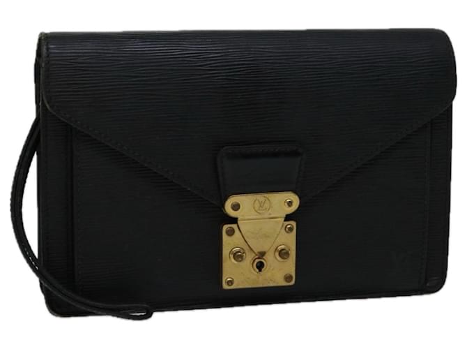 LOUIS VUITTON Epi Serie Dragonne Hand Bag Black M52612 LV Auth 66663 Leather  ref.1256494
