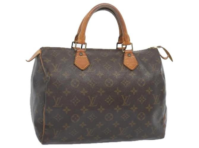 Louis Vuitton Monogram Speedy 30 Hand Bag M41526 LV Auth 66566 Cloth  ref.1256521