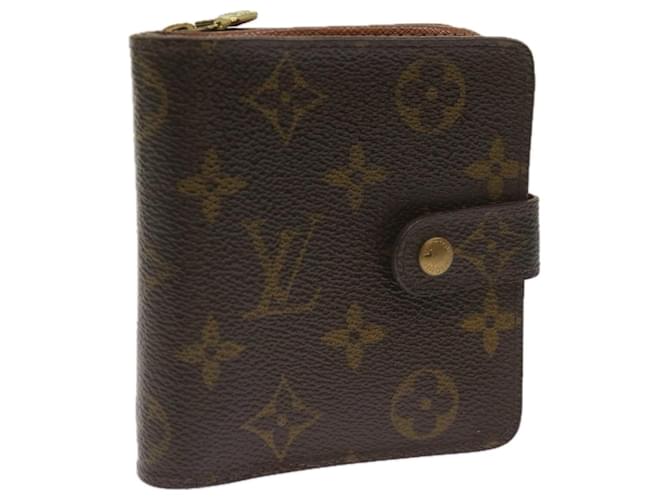 LOUIS VUITTON Monogram Compact zip Wallet M61667 LV Auth 66318 Cloth  ref.1256536