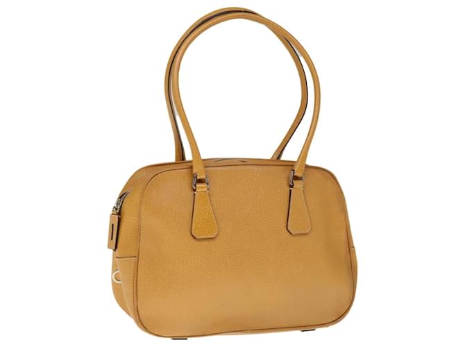 PRADA Hand Bag Leather Brown Auth hk1094  ref.1256544