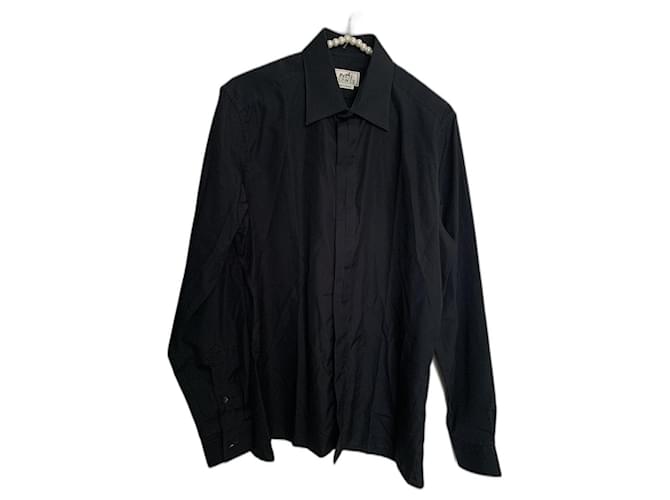 Hermès Chemises Coton Noir  ref.1256587