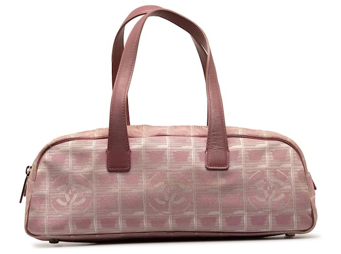 Bolso Chanel Pink New Travel Line Rosa Nylon Paño  ref.1256645