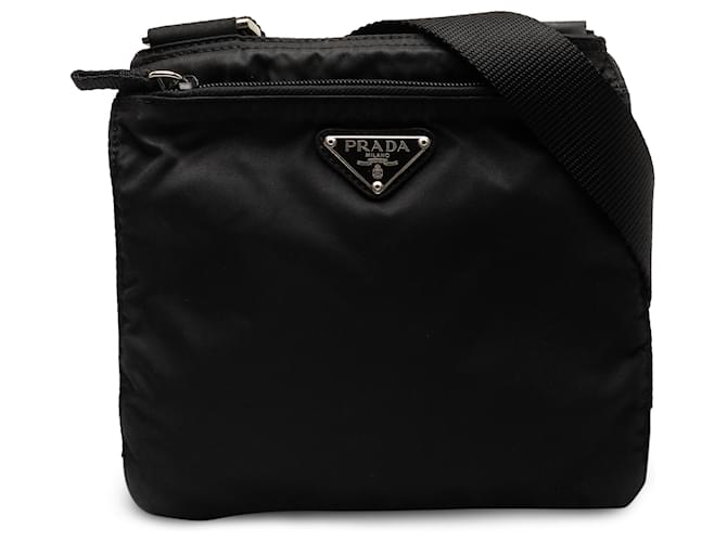 Borsa a tracolla Prada in tessuto nero Nylon Panno  ref.1256682