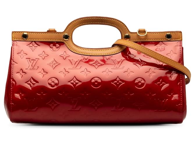 Louis Vuitton monogramma rosso Vernis Roxbury Drive Pelle Pelle verniciata  ref.1256721