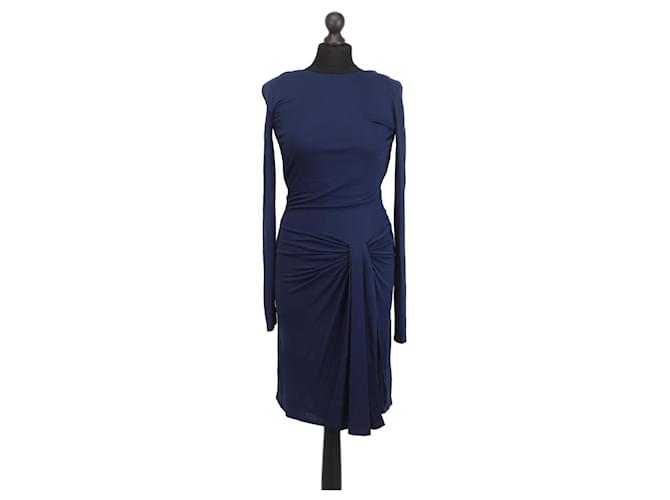 Gucci Dresses Navy blue Viscose  ref.1256940