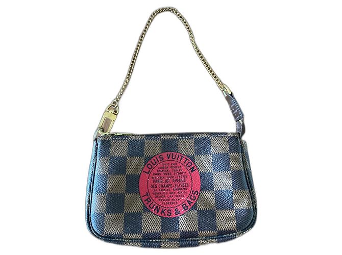 Bolso de mano Trunk Louis Vuitton piel marrón oscuro