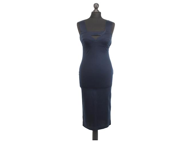 Prada Dresses Navy blue Cotton  ref.1256944