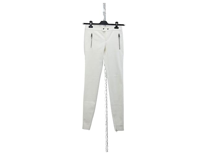 Gucci Calças, leggings Branco Algodão  ref.1256963