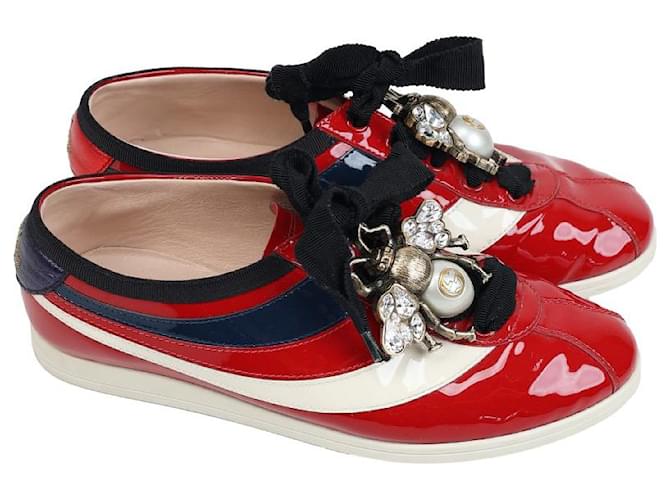 Gucci Sneakers Red Patent leather  ref.1256977