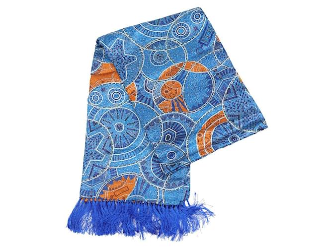 Zilli Silk scarves Blue  ref.1256988