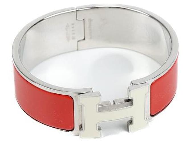 Hermès Armbänder Rot Metall  ref.1257006