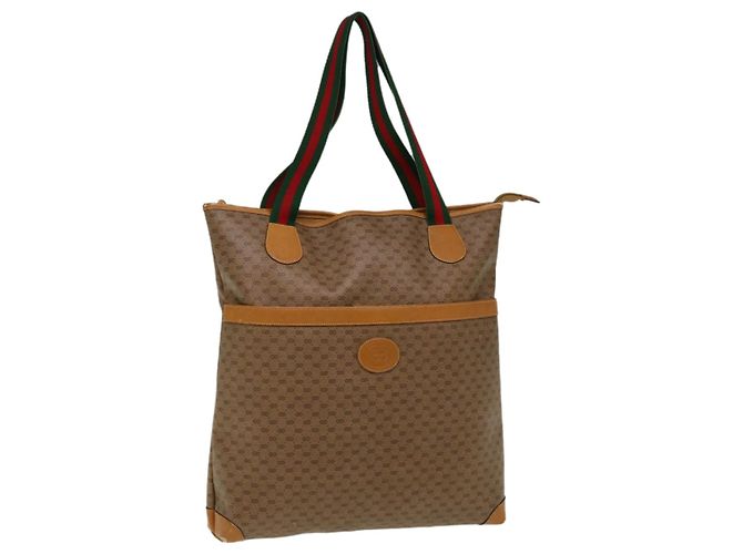 GUCCI Micro GG Supreme Web Sherry Line Einkaufstasche Beige 002 983 0163 Auth ep3247