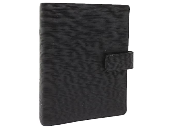 LOUIS VUITTON Epi Agenda GM New Day Planner Cover Black R20212 LV Auth am5793 Leather  ref.1257056