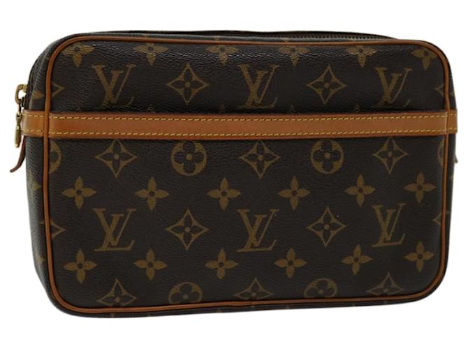 Louis Vuitton Monogram Compiegne 23 Bolsa de Embreagem M51847 LV Auth am5782 Monograma Lona  ref.1257073