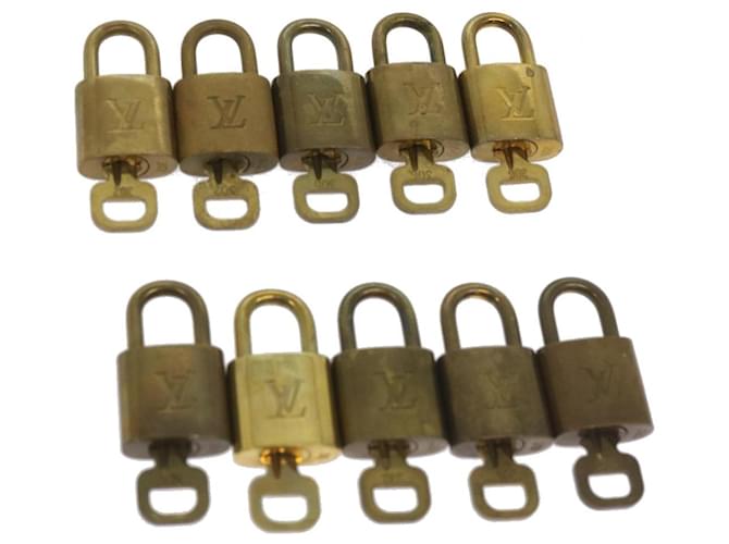 Louis Vuitton padlock 10set Padlock Gold Tone LV Auth ep3233 Metal  ref.1257100