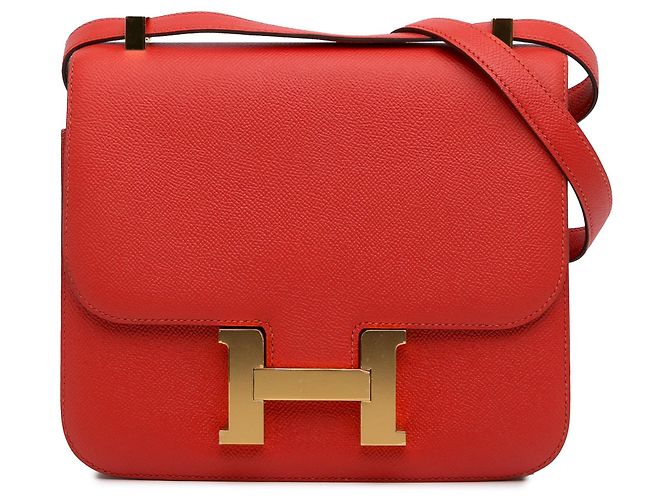Constance Hermès Sacs à main HERMES Cuir Rouge