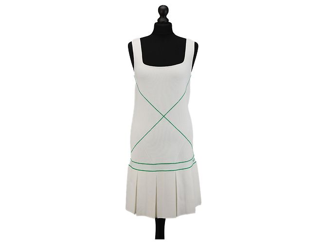 Bottega Veneta Strickkleid in Weiß aus Viskose