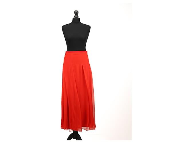 Gucci Skirts Red Silk  ref.1257446