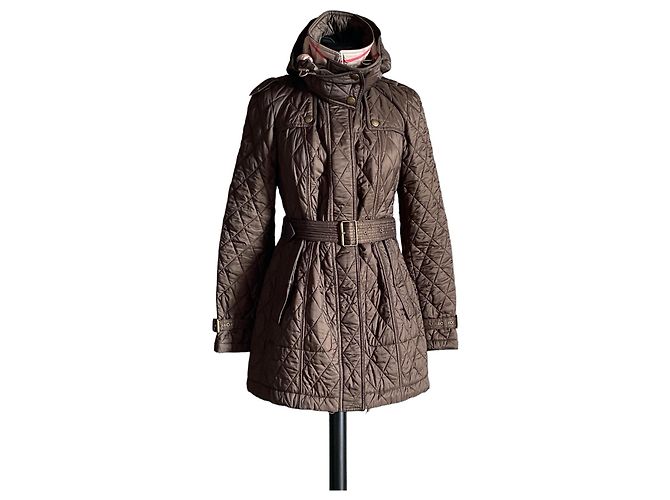 Burberry Brit Jacke Khaki Polyamid Größe S