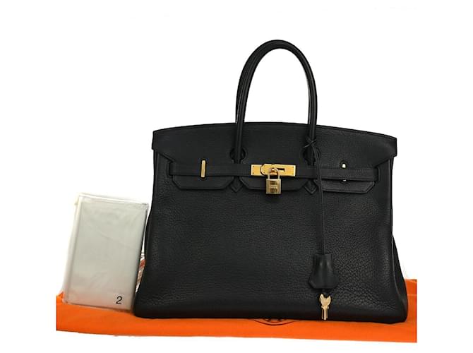 Hermès Birkin 35 Black Leather  ref.1257465