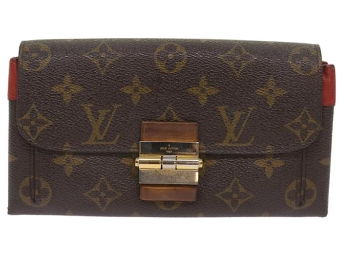 Twist Louis Vuitton portefeuille elysée Brown Cloth  ref.1257490