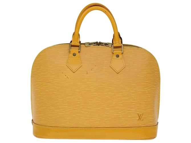 Louis Vuitton Alma Gelb Leder  ref.1257501
