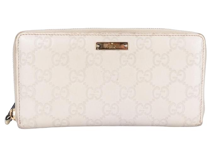 Gucci GG Monogram Long Wallet White  ref.1257585