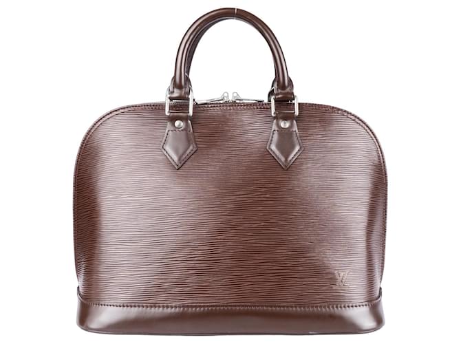 Louis Vuitton Sac à main Alma PM en cuir épi marron Toile  ref.1257591