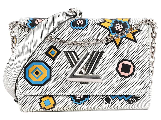 Bolso Louis Vuitton de cuero Epi blanco Aztece Twist MM Multicolor  ref.1257598