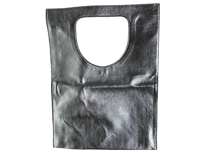 Borsa a tracolla Tom Ford Alix in pelle argento