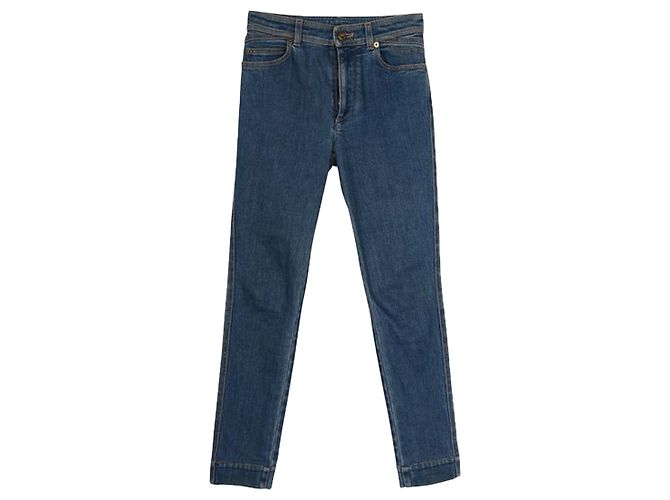 Louis Vuitton Blaue Jeans mit Monogramm auf der Gesäßtasche