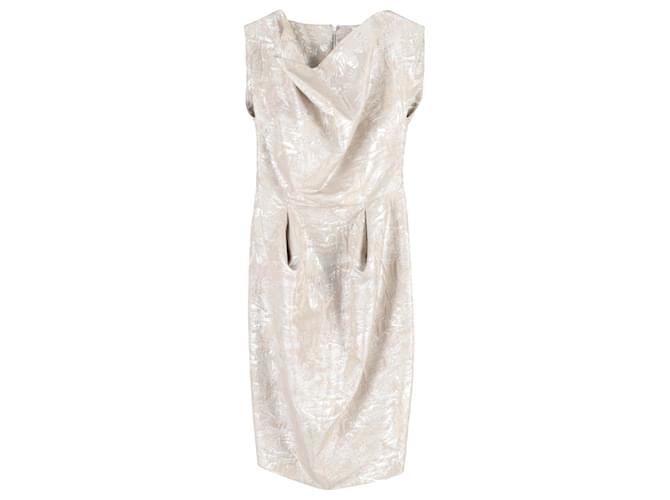Vivienne Westwood Red Label Cowl Neck Dress in Cream Polyester White  ref.1257744