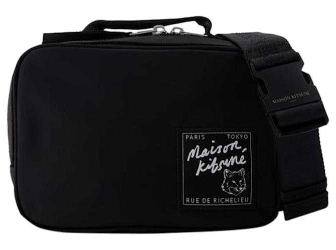 Autre Marque ""The Traveller"" Belt Bag - Maison Kitsune - Synthetic - Black  ref.1257828