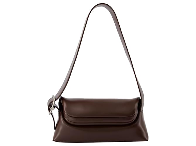Autre Marque Folder Brot Hobo Bag - Osoi - Leather - Chocolate Brown Pony-style calfskin  ref.1257835