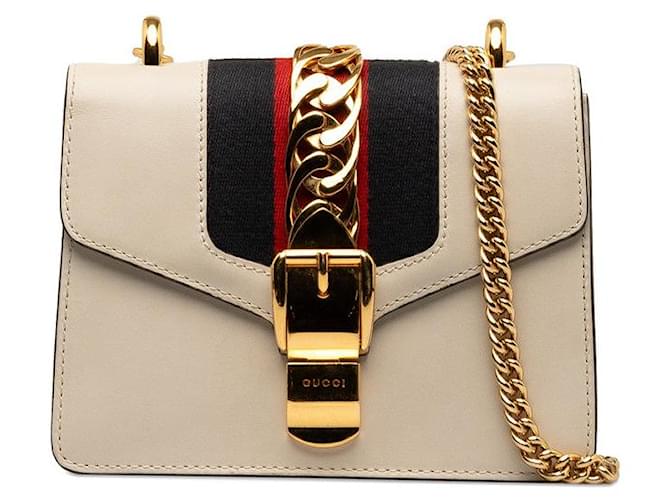 Gucci Small Sylvie Shoulder Bag  431666 Leather  ref.1257940