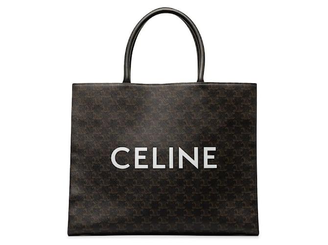 Céline Bolso shopper horizontal con logo Triomphe Lienzo  ref.1257958