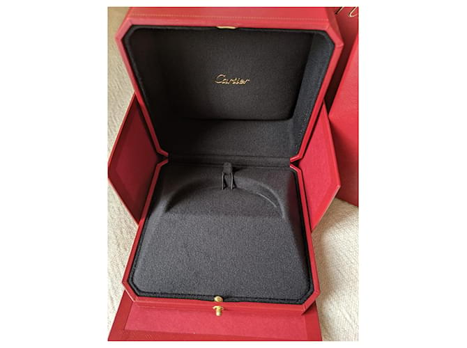 Bracelet Cartier Love Juc avec boîte et sac en papier. Rouge  ref.1257988