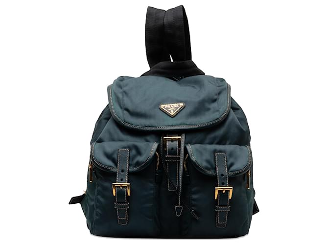 Prada Blue Tessuto Backpack Nylon Cloth  ref.1258046
